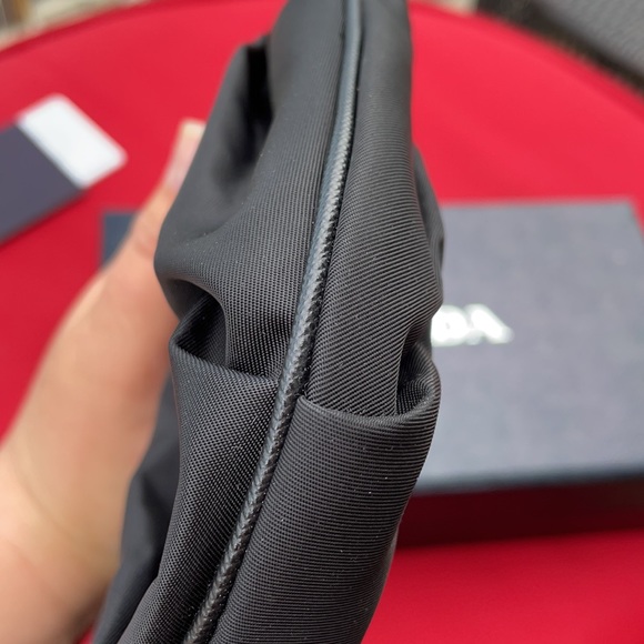 ⛔️SOLD⛔️ PRADA Black Wristlet with Gold accents. - Picture 11 of 16